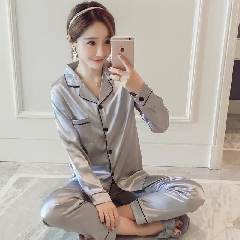 Women's Classic Silk Pajama Set