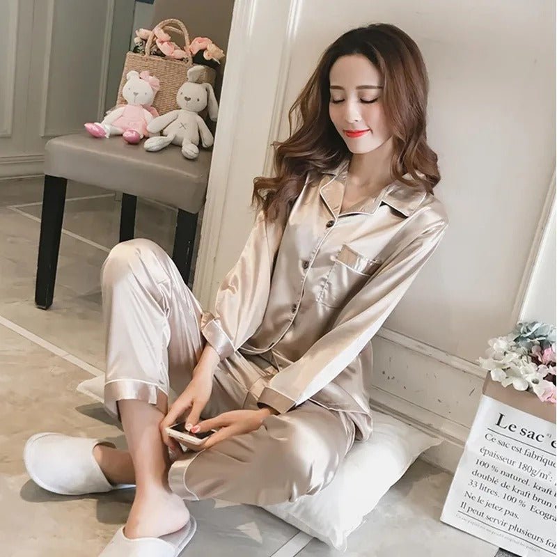 Women's Classic Silk Pajama Set