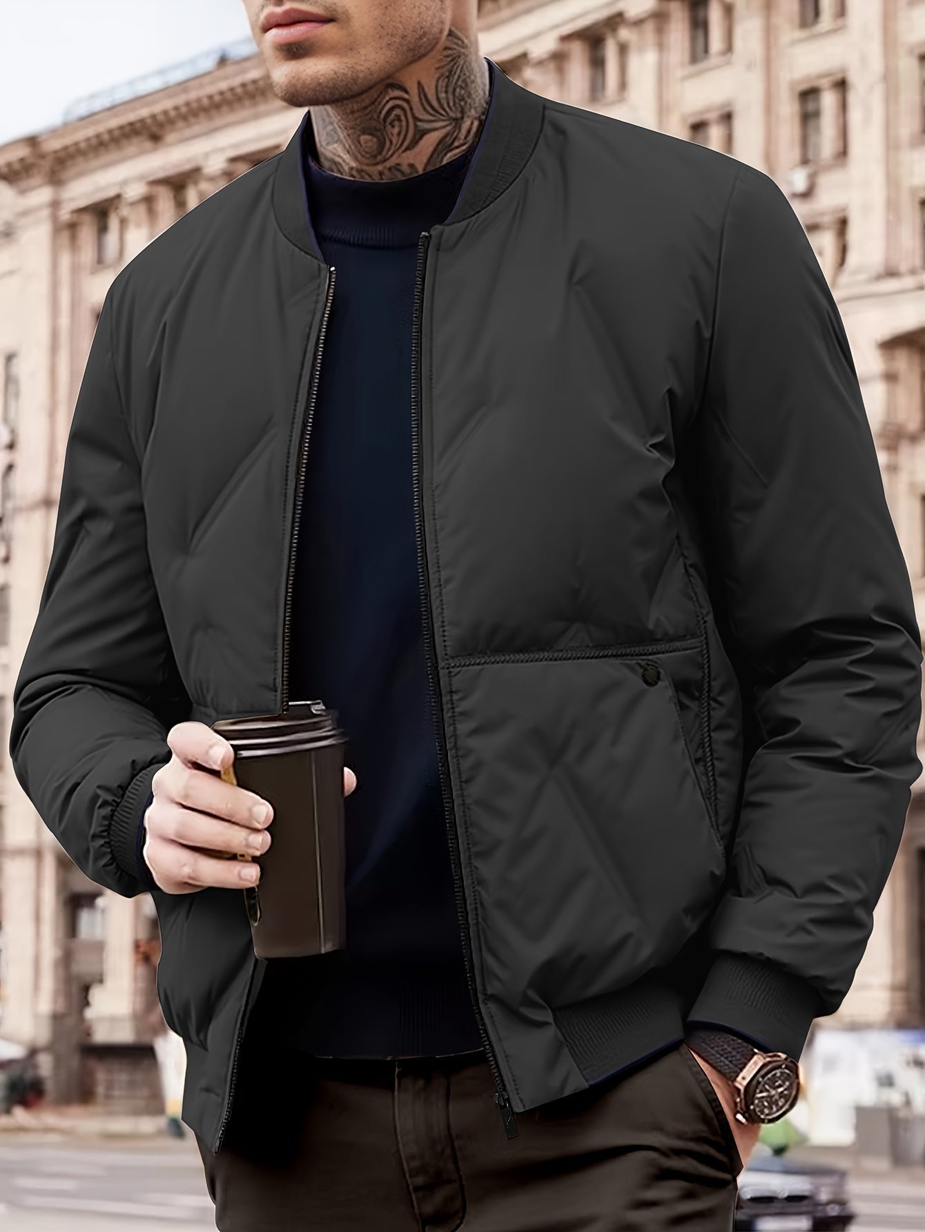 Men's Warm Fleece Winter Jacket