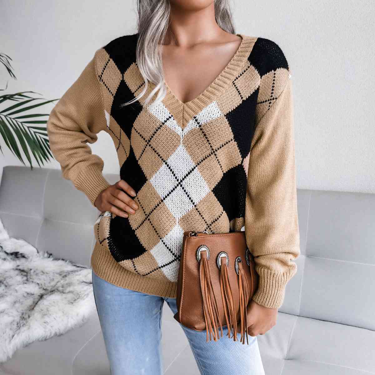 Soft V-Neck Women's Sweater