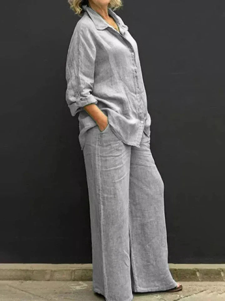 Women's Casual Linen Set