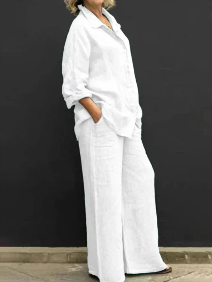 Women's Casual Linen Set