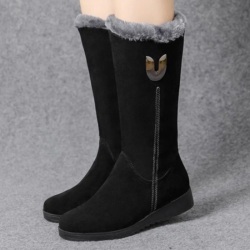 Women's Warm Wool-Lined Winter Ankle Boots