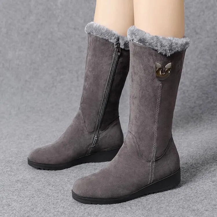 Women's Warm Wool-Lined Winter Ankle Boots