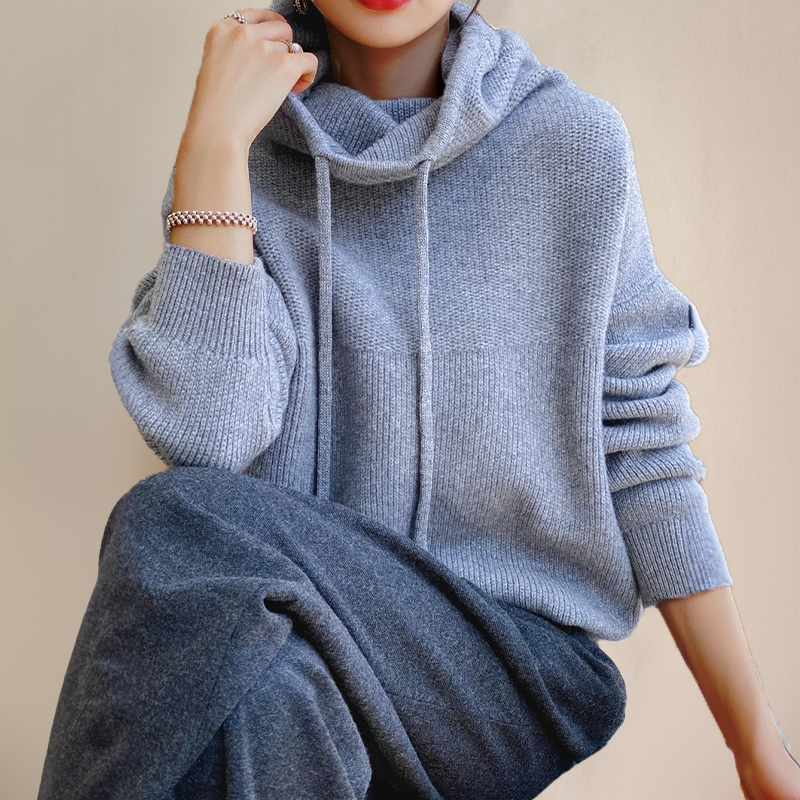 Wool Turtleneck Sweater for Women