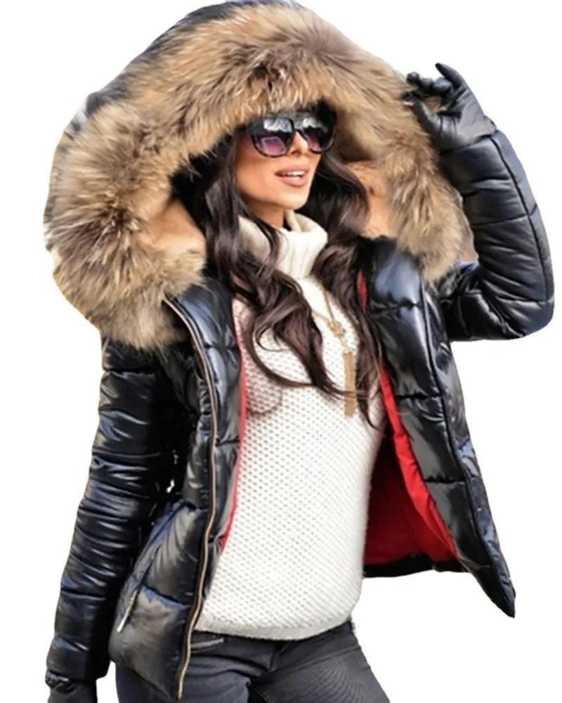 Stylish Faux Fur Lined Jacket For Women