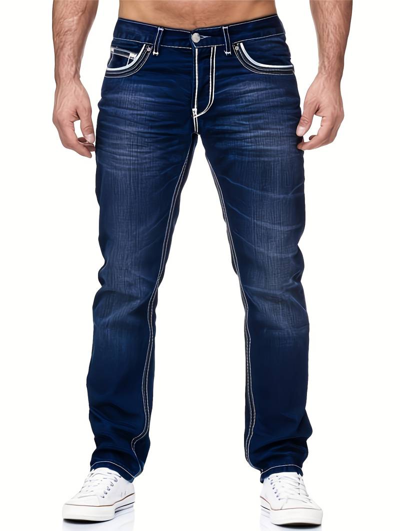 Men's Distressed Denim Pants