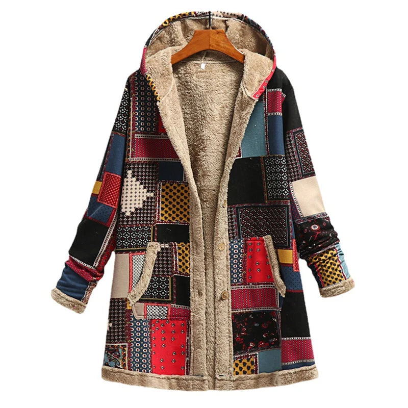 Hooded Vintage Inspired Jacket for Women