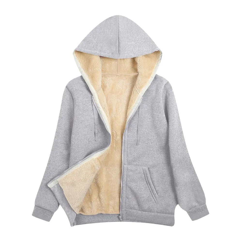 Women's Fleece-Lined Zip-Up Jacket