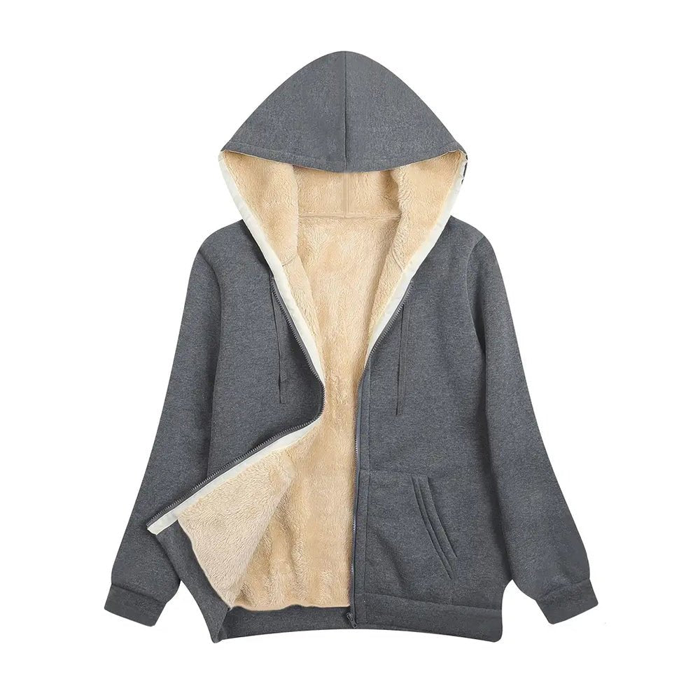 Women's Fleece-Lined Zip-Up Jacket