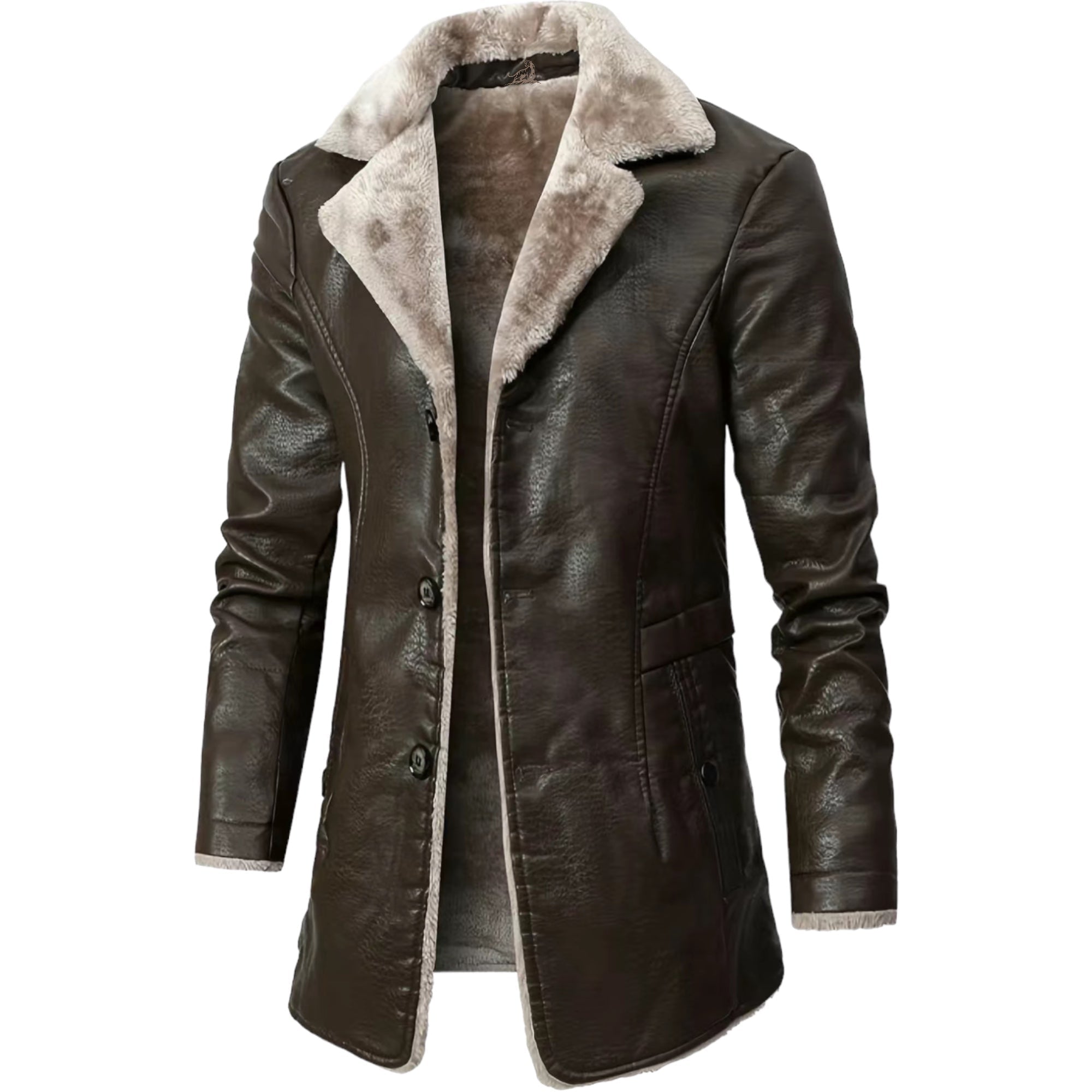 Men's Leather Shearling Jacket