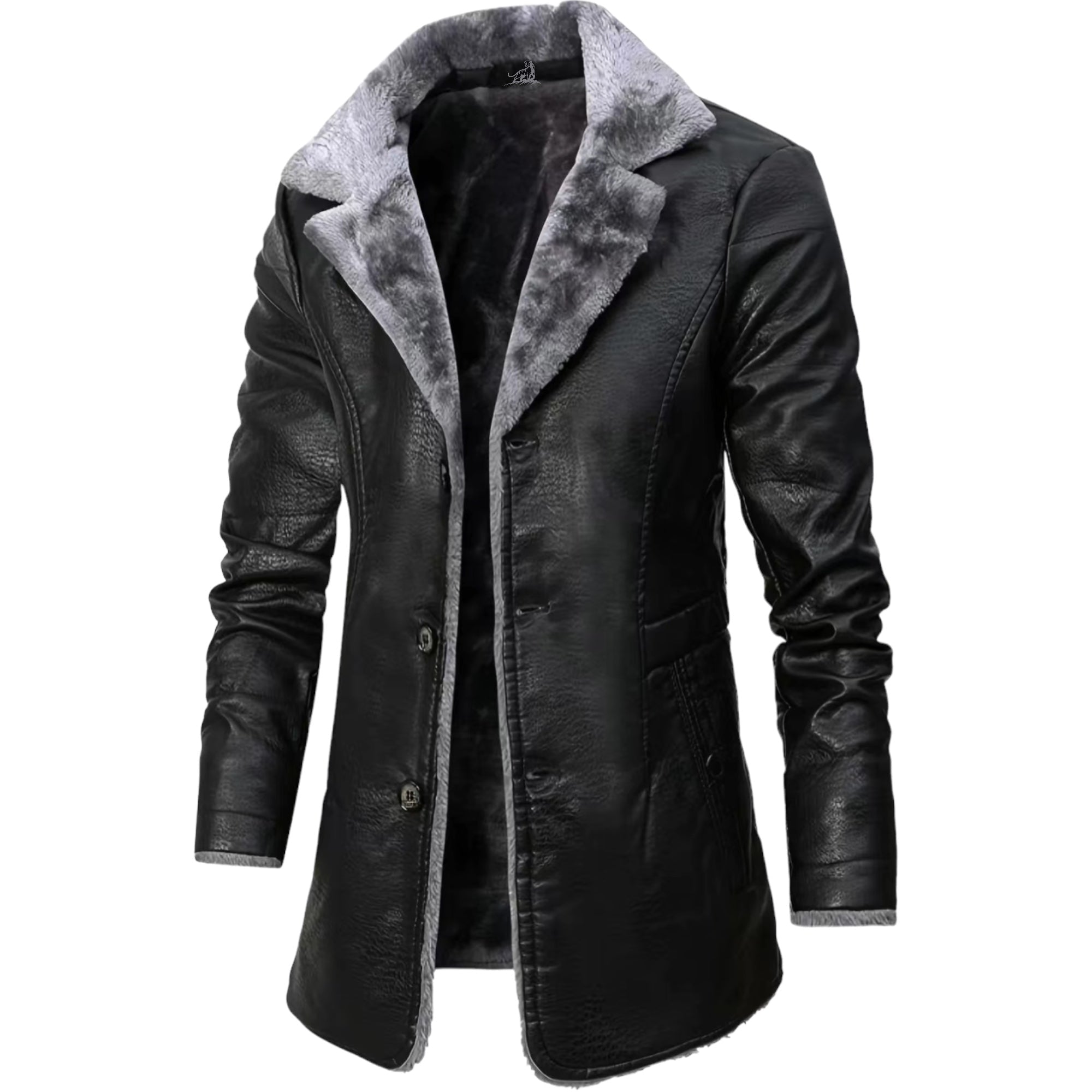 Men's Leather Shearling Jacket