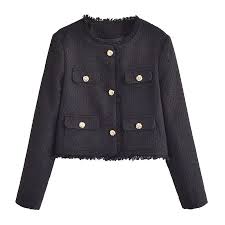 Elegant Cropped Jacket for Women Stylish Design