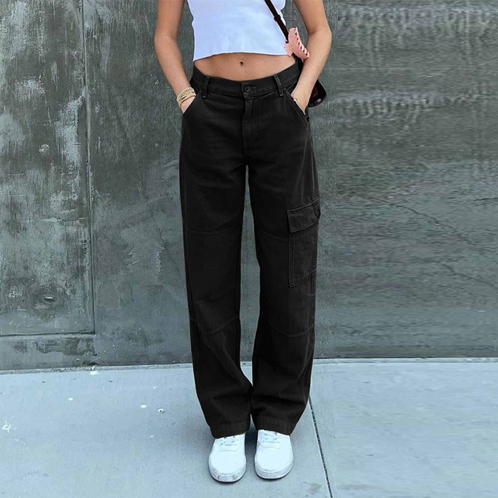 Women's High-Quality Cotton Cargo Pants