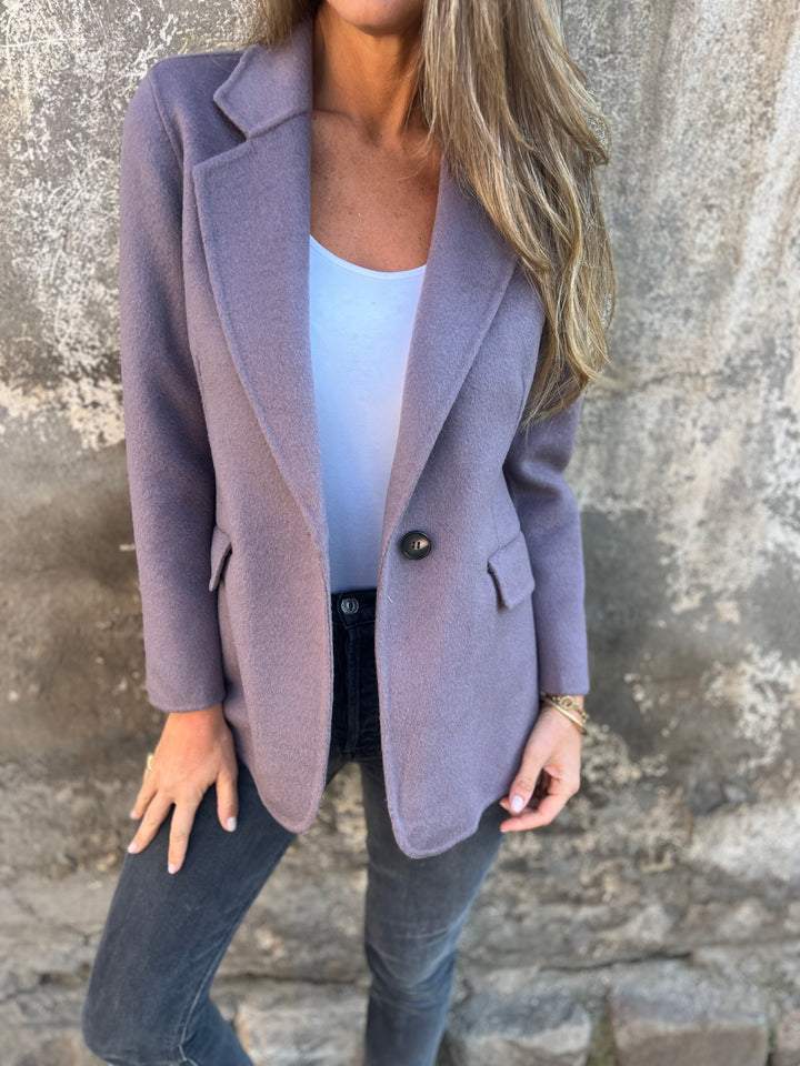 Classic Single-Button Blazer for Women