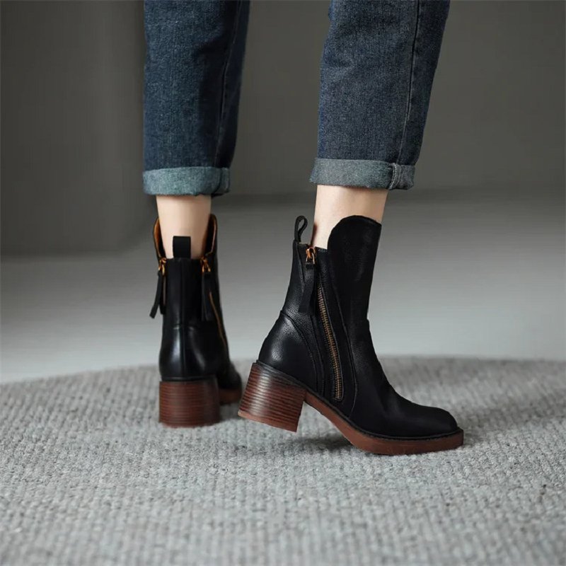 Women's Mid-Heel Ankle Boots