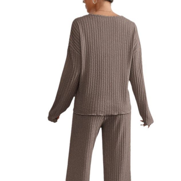 Women's Ribbed Knit Lounge Set