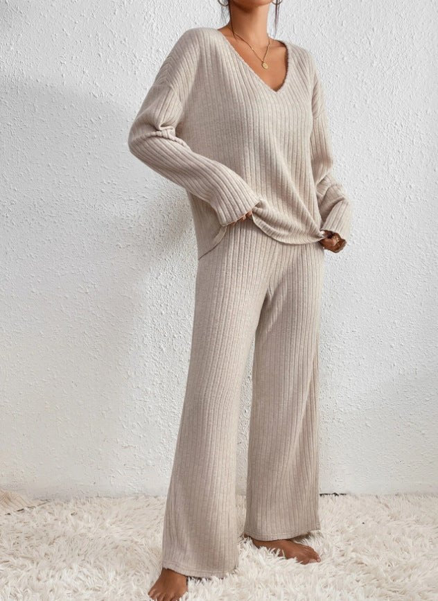 Women's Ribbed Knit Lounge Set