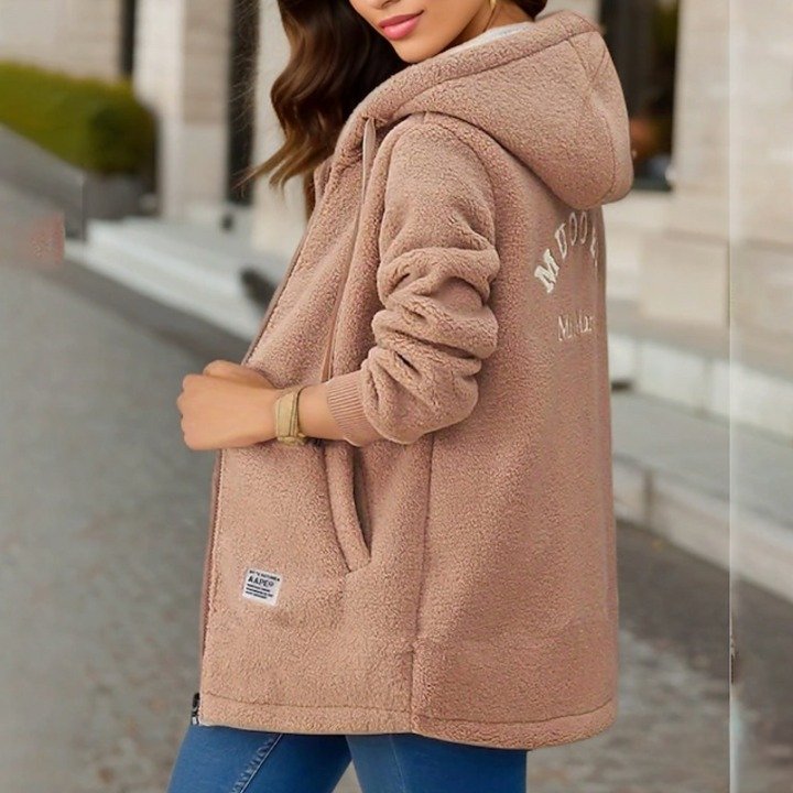 Women's Cozy Fleece Hooded Jacket