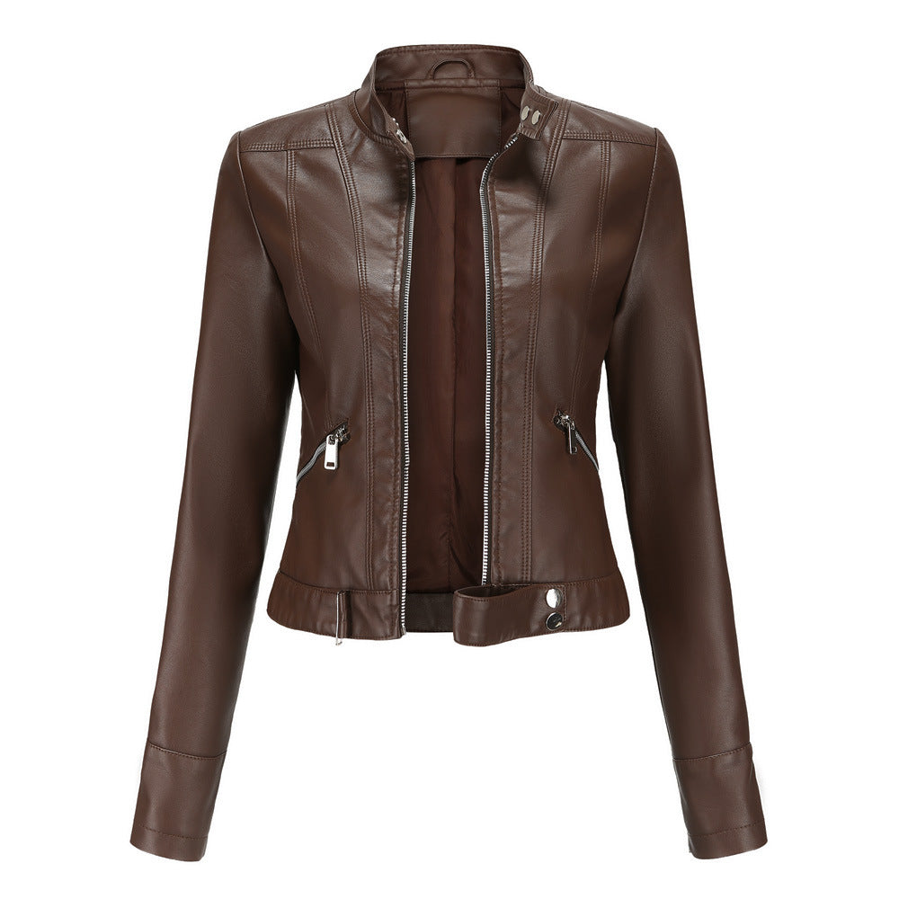 Women's stylish leather jacket